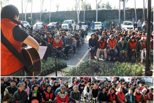 <p style="text-align: center;">비전채플에 모여 함께 찬양하고 예배하며 우릴 위해 오신 예수님을 높여드렸습니다.</p>
