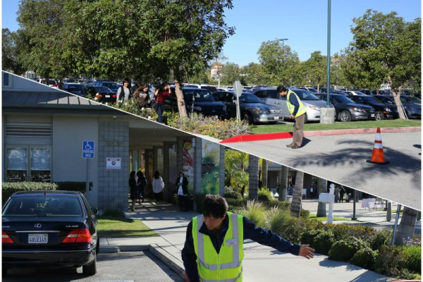 <p>교회에 도착하면 주차 봉사자들의 섬김으로 주일예배의 첫 발을 시작합니다.</p>
