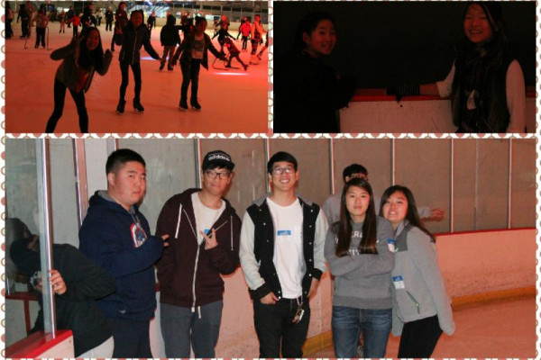 <p>We had a fun time hanging out together by ice skating!</p>
