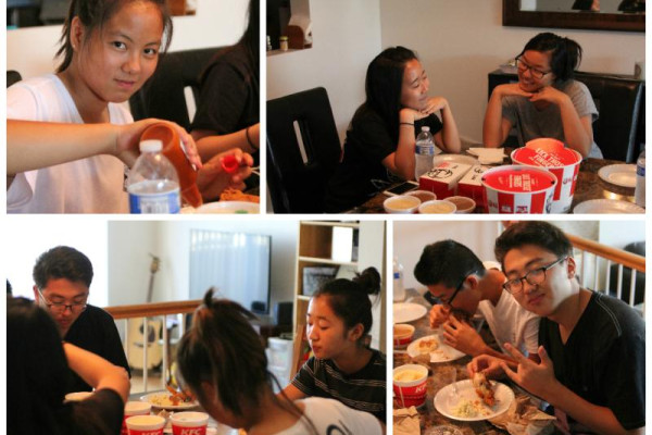 <p>We started the night with some KFC!</p>
