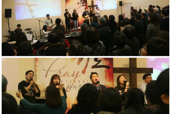 <p style=\"text-align:center;\">찬양을 부르며 교회의 여러 기도제목을 놓고 기도합니다. </p>

<p style=\"text-align:center;\">주안에교회의 모든 예배 가운데 하나님의 임재가 가득하길, 설교방송과 CD를 통해 많은 영혼들이 주의 말씀을 듣게 되길...</p>
