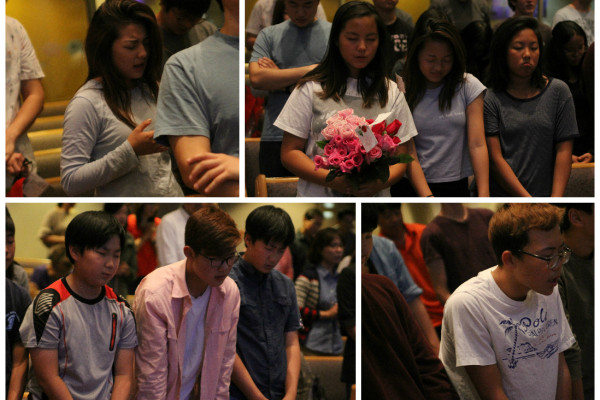 <p>We prayed with and for them as they committed to publicly declaring and living out their faith.</p>
