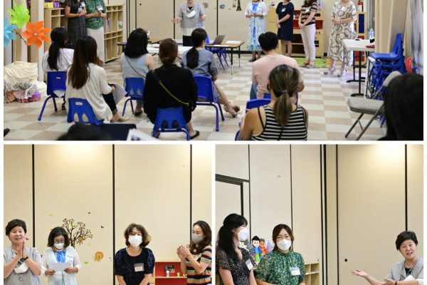 <p>첫날, 33명의 등록 학생들이 레벨 테스트를 하고 있습니다.</p>
